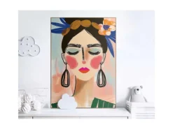 Online Reinders Gerahmtes Bild Spring Face für Wohnzimmer 70 cm x 50 cm Mehrfarbig