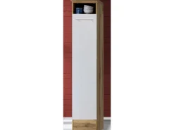 Respekta Küchenzeile 250 cm Weiß-Wildeiche Nachbildung matt