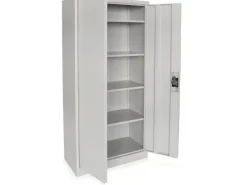 Discount rikta Metallschrank 2-türig (B x T x H) 80 x 40 x 168 cm RAL 7035 Lichtgrau