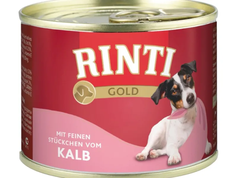 Rinti Hunde-Nassfutter Gold Kalbstücke 185 g