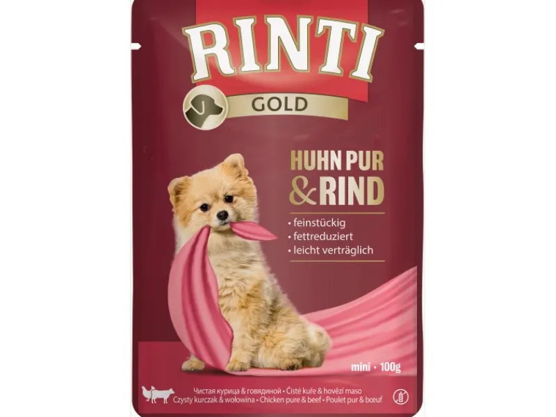 Rinti Hunde-Nassfutter Gold Huhn und Rind 100 g