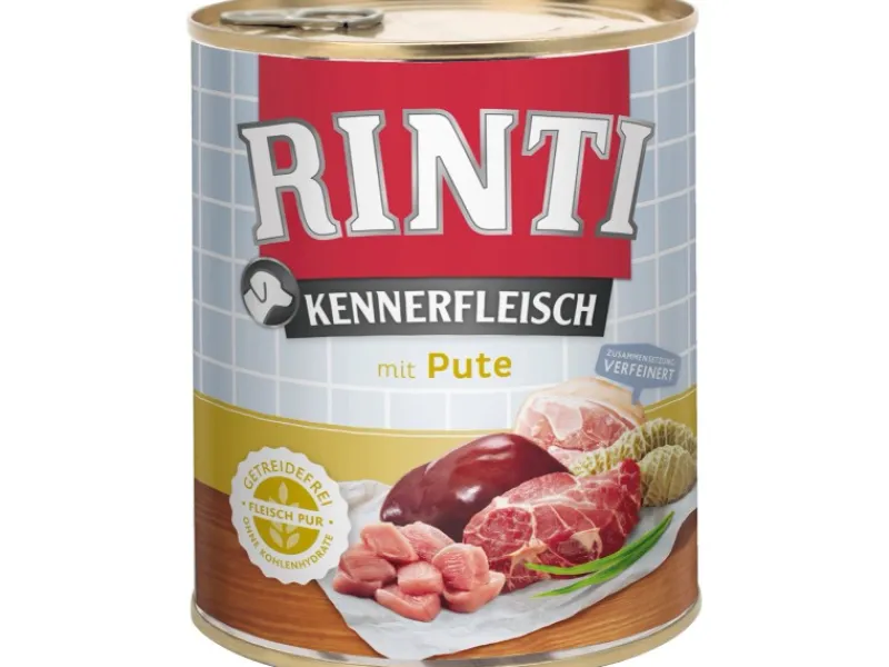 Outlet Rinti Hunde-Nassfutter Kennerfleisch Pute 800 g