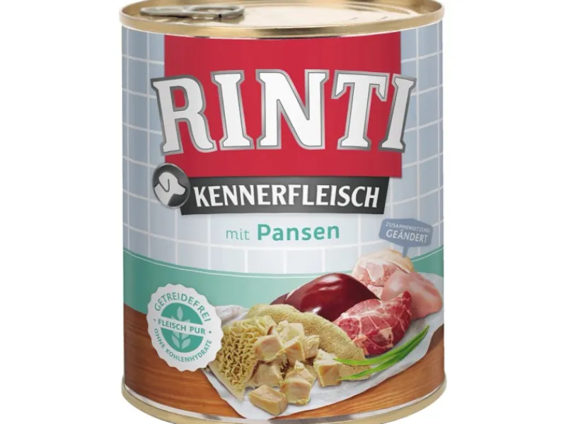 Rinti Hunde-Nassfutter Kennerfleisch Pansen 800 g