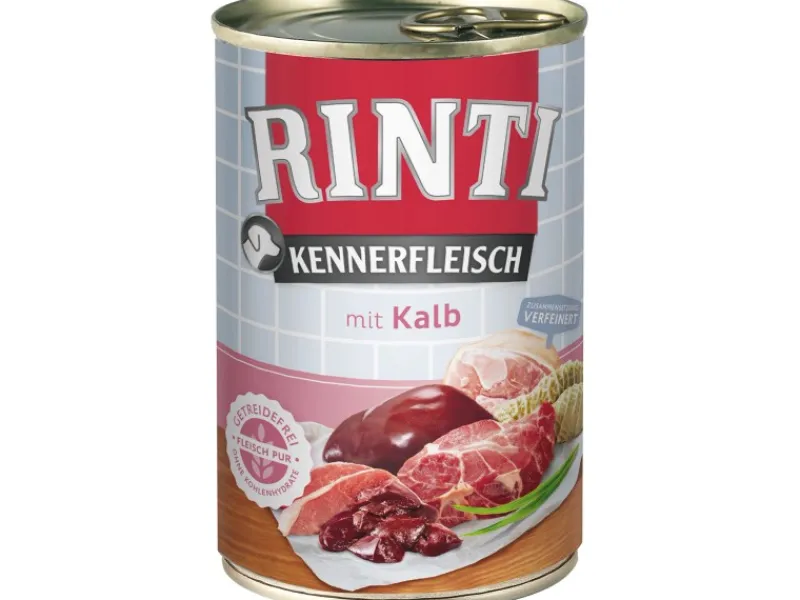 Rinti Hunde-Nassfutter Kennerfleisch Kalb 400 g