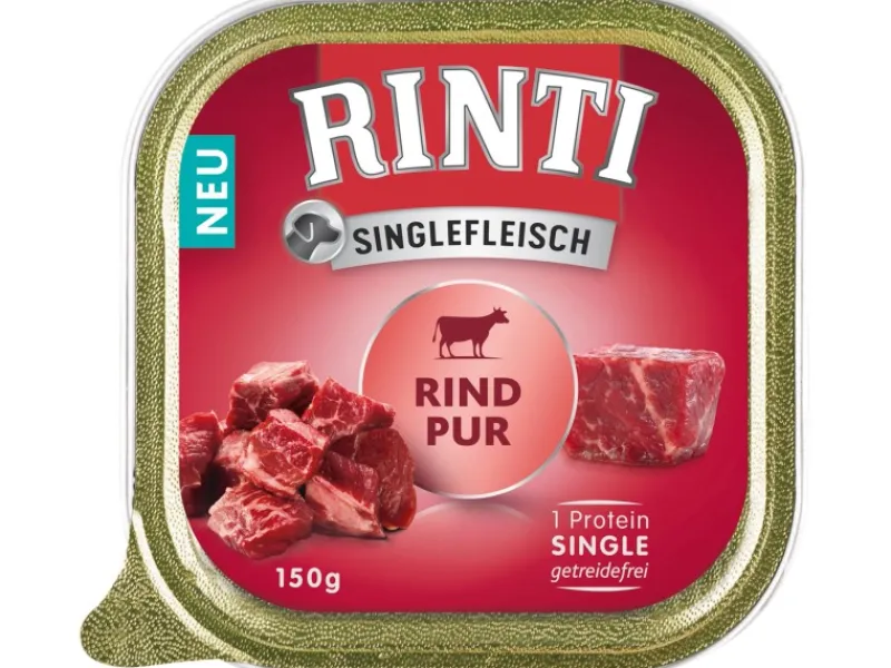 Best Rinti Hunde-Nassfutter Singlefleisch Rind 150 g