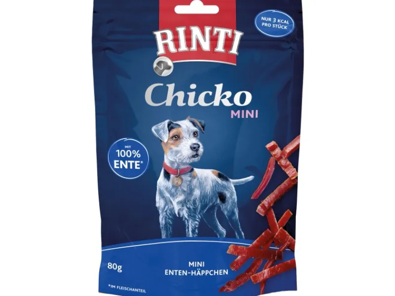 Sale Rinti Hunde-Natursnacks Chicko Mini Enten-Häppchen 80 g