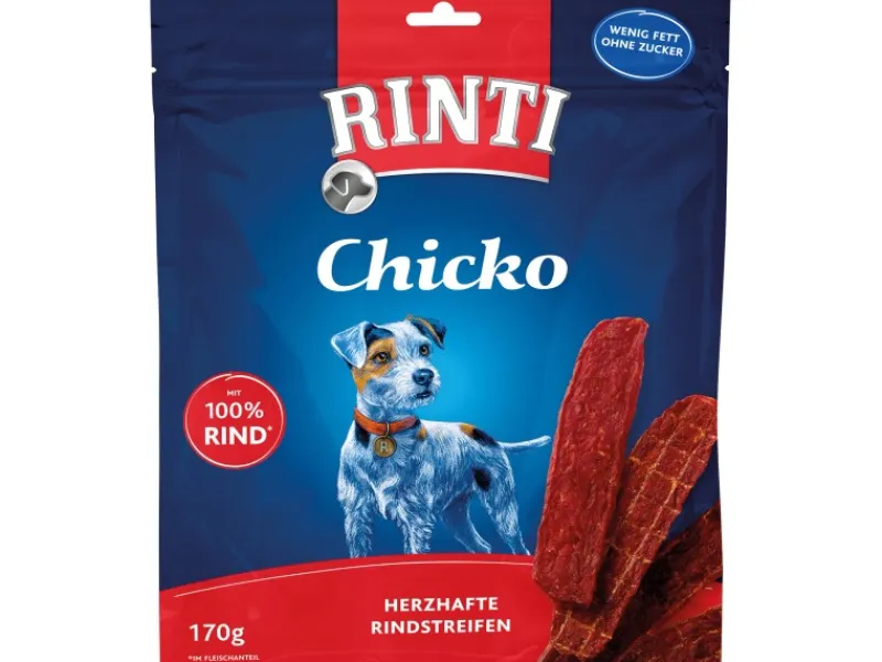 Rinti Hunde-Natursnacks Chicko Rindstreifen 170 g