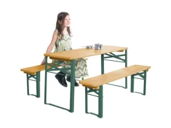 Online roba Kinderpartygarnitur mit Bankkissen aus FSC-zertifiziertem Holz Natur