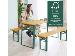 Online roba Kinderpartygarnitur mit Bankkissen aus FSC-zertifiziertem Holz Natur