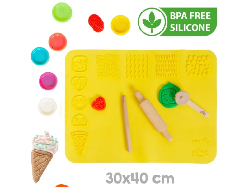 Outlet roba Matschküche roba x Play-Doh mit Spielmatte und Knetzubehör
