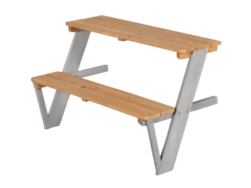 roba Picknickerweiterung für Spielhaus mit Tisch und Sitzbank für Kinder ab 18 Monaten