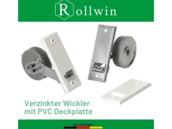Rollwin Rolladen Gurtwickler Unterputz 105mm Lochabstand Mit 7m Gurt 23mm Rolladengurt Weiß Rollo Wickler Mit Abdeckblende Rollladen Aufwickler
