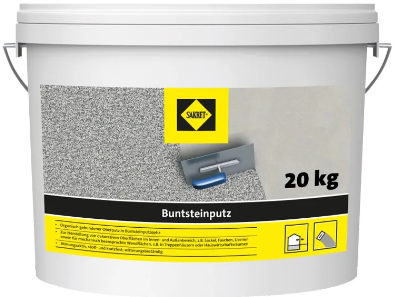 Sakret Buntsteinputz 2 mm Körnung 20 kg