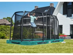 Salta Trampolin Premium Ground 214 cm x 153 cm Grün