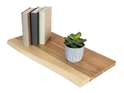 SAM Holzplatte Arya mit Echter Baumkante Einseitig 60 x 30 cm Akazienholz Natur