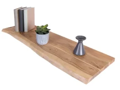Discount SAM Holzplatte Arya mit Echter Baumkante Einseitig 100 x 30 cm Akazienholz Natur