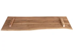 Discount SAM Holzplatte Arya mit Echter Baumkante Einseitig 100 x 30 cm Akazienholz Natur