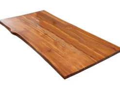 Best SAM Tischplatte Baumkante Akazie Cognac 140 x 80 cm Esra