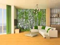 Sanders & Sanders Fototapete Bewaldete Landschaft Grün 360 x 270 cm 600417