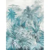 Best Sanders & Sanders Fototapete Dschungelmuster Grünblau 53 cm x 2,8 m 640279