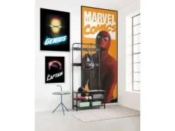 Clearance Sanders & Sanders Poster Die Rächer Schwarz Gelb Blau und Rot 40 x 50 cm 612154