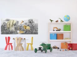 Online Sanders & Sanders Poster Dschungeltiere Grau 0,75 x 1,7 m 601265