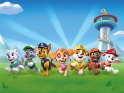 Hot Sanders & Sanders Poster Paw Patrol Blau und Grün 160 x 110 cm 600674