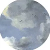 Sanders & Sanders Selbstklebende Runde Tapete Wolken Graublau Ø 125 cm 611771