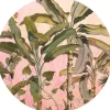 Sale Sanders & Sanders Selbstklebende Runde Tapete Botanisch Rosa und Grün Ø 125 cm 611769
