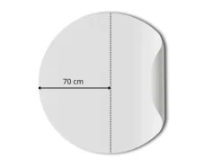 Sanders & Sanders Selbstklebende Runde Tapete Bewaldete Landschaft Grün Ø 140 cm 601134