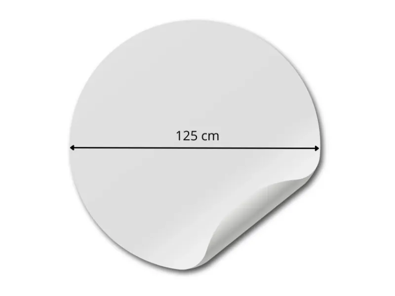 Best Sanders & Sanders Selbstklebende Runde Tapete Ruhig Blaugrün Ø 125 cm 611799