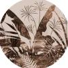Best Sanders & Sanders Selbstklebende Runde Tapete Blätter Braun und Beige Ø 140 cm 601150