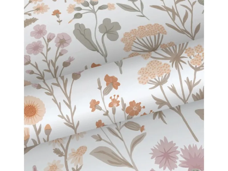 Sanders & Sanders Tapete Feldblumen Helllila Terrakotta Gelb Und Grün 50 X 900 Cm 935383