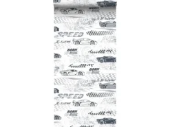 Online Sanders & Sanders Tapete Rennwagen Schwarz Weiß 50 X 900 Cm 935360