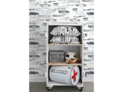 Online Sanders & Sanders Tapete Rennwagen Schwarz Weiß 50 X 900 Cm 935360