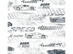 Online Sanders & Sanders Tapete Rennwagen Schwarz Weiß 50 X 900 Cm 935360