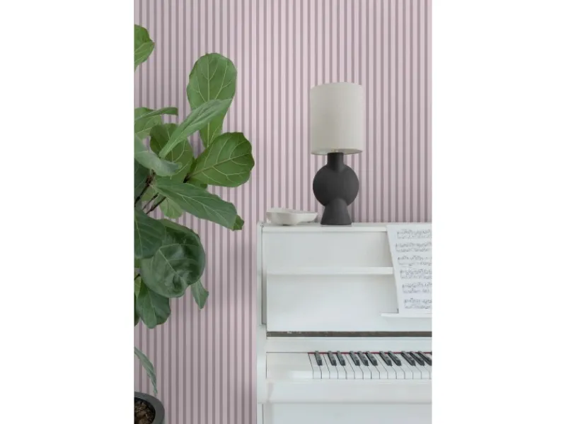Sanders & Sanders Tapete Streifenmuster Lila 50 x 900 cm