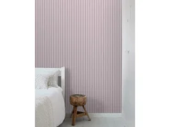 Sanders & Sanders Tapete Streifenmuster Lila 50 x 900 cm