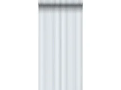 Clearance Sanders & Sanders Tapete Streifenmuster Grau 50 x 900 cm Blau