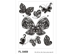 Sanders & Sanders Wandtattoo Schmetterlinge Schwarz 65 x 85 cm 600260