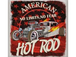 New Sanders & Sanders Wandtattoo Oldtimer Rot und Schwarz 30 x 30 cm 600333