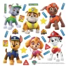 Sanders & Sanders Wandtattoo Paw Patrol Blau Gelb und Orange 30 x 30 cm 600239