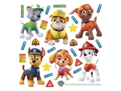 Sanders & Sanders Wandtattoo Paw Patrol Blau Gelb und Orange 30 x 30 cm 600239