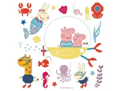 Sanders & Sanders Wandtattoo Peppa Wutz Multicolor 30 x 30 cm 601338