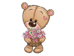 Sanders & Sanders Wandtattoo Bären Beige 8,5 x 15 cm 601424