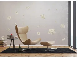 Sale Sanders & Sanders Wandtattoo Blumen Grau 85 x 65 cm 601351