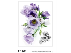 Sanders & Sanders Wandtattoo Blumen Lila 65 x 85 cm 600265