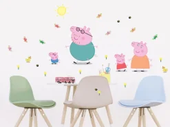 Clearance Sanders & Sanders Wandtattoo Peppa Wutz Multicolor 65 x 42.5 cm 601348