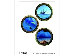 Sanders & Sanders Wandtattoo Meerblick Blau 65 x 85 cm 600267