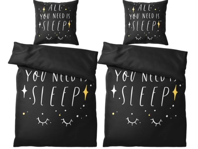Sanilo Bettwäsche 4-teilig All You Need is Sleep
